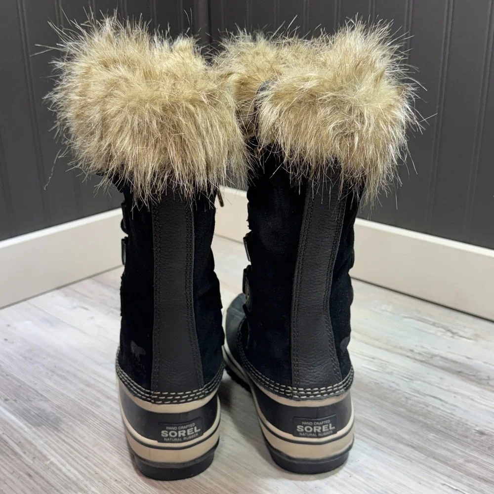 SOREL Joan of Arctic NL2429-010 Black Tall‎ Waterproof Snow Boots Women's Sz 6.5